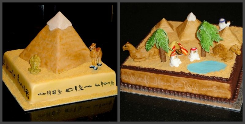 тематический египетский торт