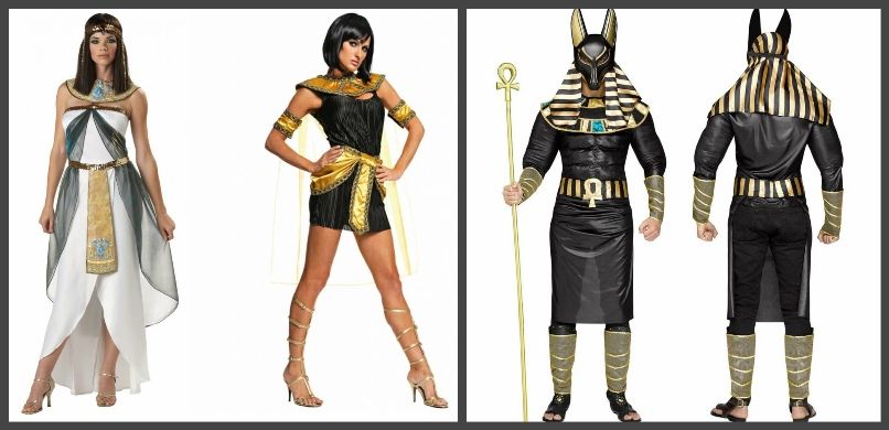 костюмы египтян и богов